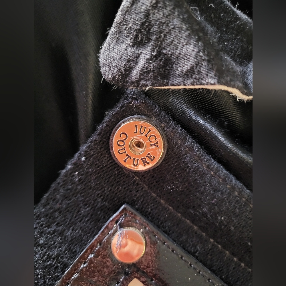 🌻RARE🌻 Juicy Couture Black Daydreamer handbag with Gold Accents Y2K 2008 - Picture 12 of 16